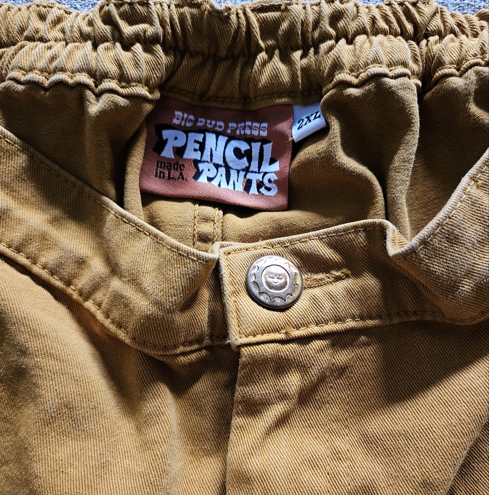 Big Bud Press Pencil Pants In Mustard